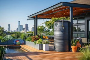 Pergola a system rynien w słupach - jak działa ukryte odprowadzanie wody